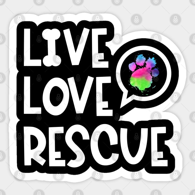 Rescue Dog Search Dog Service Dog Paw Sticker by WoollyWonder